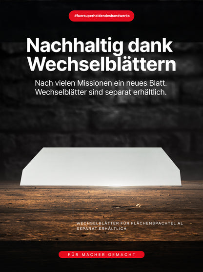 STEINBURG – „Flächenspachtel 600 mm“ mit 10×10 mm Zahnung und Wechselblatt-System